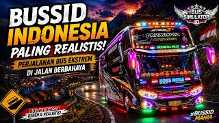 BUSSID Indonesia Paling Realistis! 😱 Perjalanan Bus Ekstrem di Jalan Berbahaya 🇮🇩#bussid #viral #fyp screenshot 2