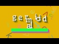 How to say "germicidal"! (High Quality Voices)