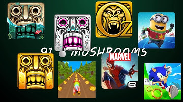 Temple Run 2 Vs Temple Run 2 Vs Temple Run 2 Vs Despicable Me Vs Spider-Man Vs Sonic Dash... 8 in 1