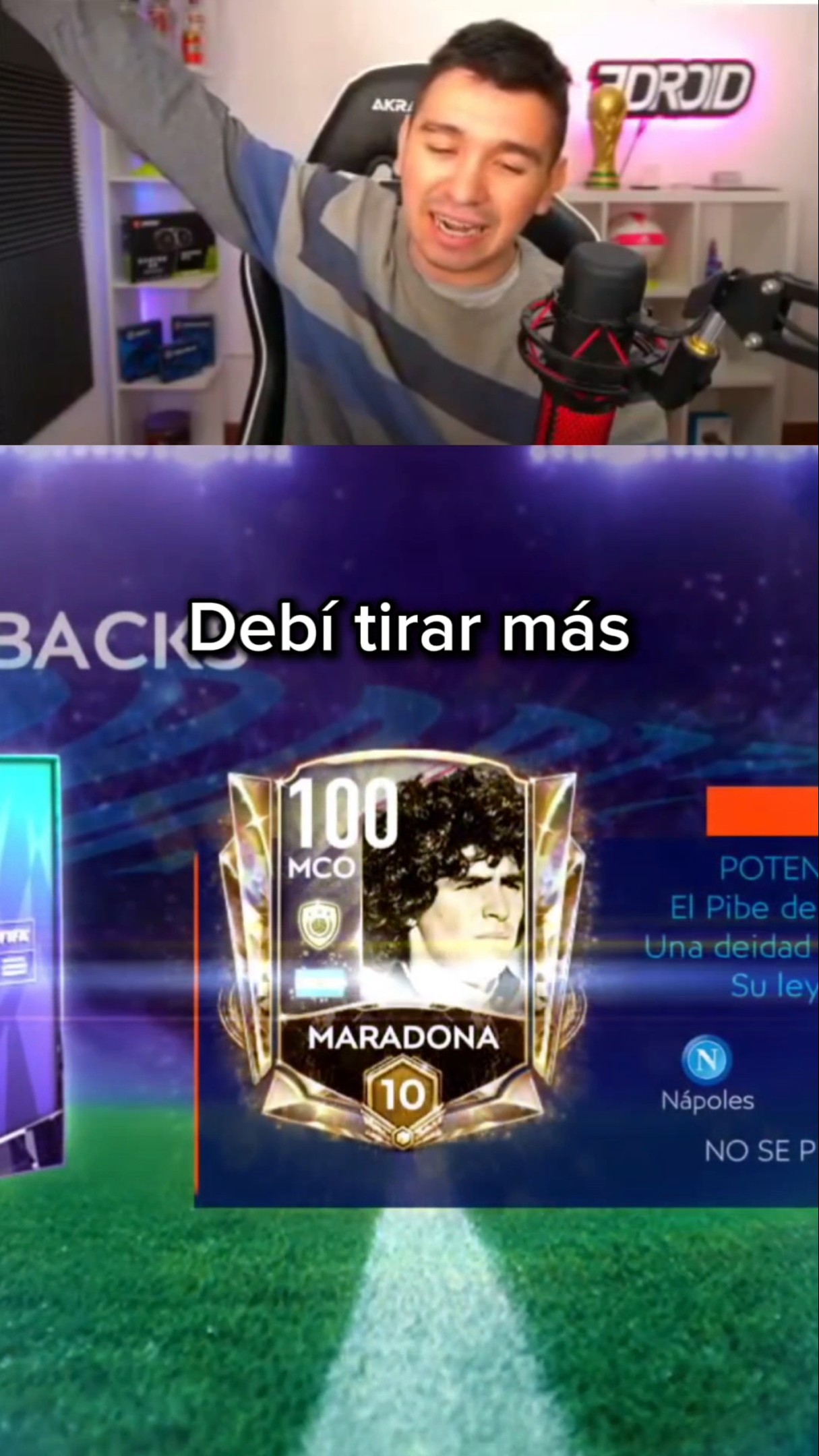 ? Extraño a #Maradona en el #fifamobile con los eventos #Toty y el antiguo #fcmobile con #Messi