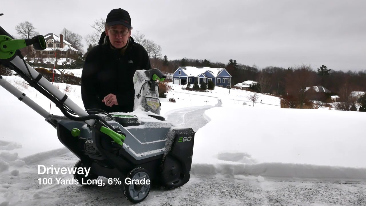EGO Power+ Snow Blower Demonstration (model SNT2100) YouTube