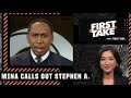 Mina Kimes CALLS OUT Stephen A. after the Cardinals’ loss to the Rams 🗣| First Take