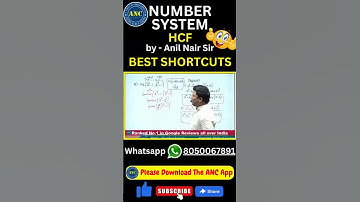 Number System | ‎@AnilNairClasses  | #mathstricks #math #cat2024 #competitiveexams #factors