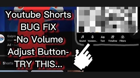 Youtube Shorts Missing Volume Button  - FIX - 2023 #android #shorts #bug #glitch #youtubeshorts
