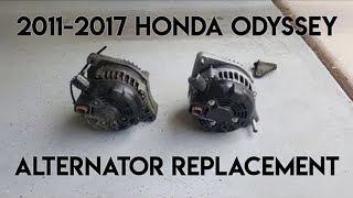 How to Replace 2011-2017 Honda Odyssey Alternator | DIY Tutorial by DIYAroundTheHome 63,329 views 4 years ago 11 minutes, 13 seconds