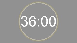 36 MINUTE - 4K - COUNTDOWN IN REVERSE - 2160 SECOND TIMER -