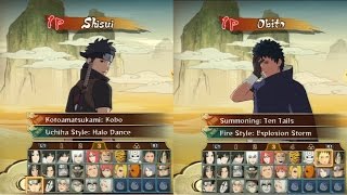 Naruto Shippuden Storm Revolution All Characters jutsus & Ultimate Jutsus ~Shisui & Obito included