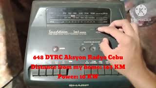 SHARP HK-Z28 Daytime MW AM radio stations received in Tacloban City Philippines screenshot 3