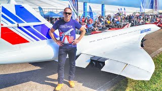 : WORLDS LARGEST RC CONCORDE JET MODEL - 149KG 10 METERS - OTTO WIDLROITHER - JET POWER 2019