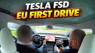 Tesla FSD Supervised Test Drive in The Netherlands | FIRST EU Drive!?