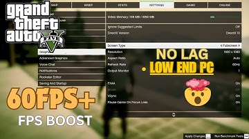 GTA 5 Best Graphics Settings For Low End PC | No Lag And 60 FPS on 2GB Ram + 1 GB Graphics Card