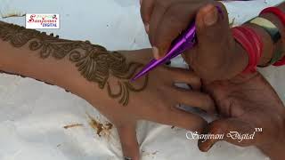 सुन्दर अरबी मेहंदी डिजाइन - Learn Arabic Mehndi Design Step By Step - Latest Mehndi Design #23