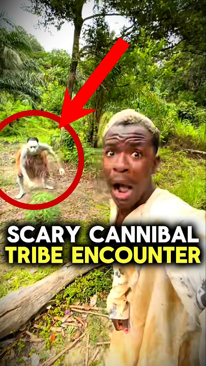 Scary Cannibal Tribe Encounter😳 #scary #creepy #tribe