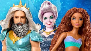 The Little Mermaid: Ariel, Ursula and King Triton doll set  Mattel  Review & Unboxing