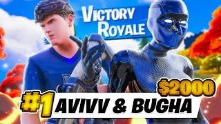 1ST PLACE IN DUO CASH CUP (4 WINS) 🏆 w/Bugha | Avivv