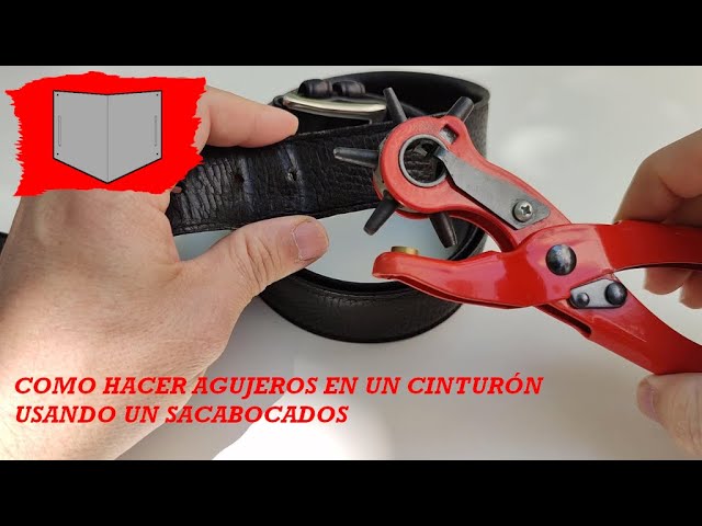 🛠️ Cómo hacer más agujeros a un cinturón DIY. Cómo usar un