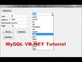 MySQL VB.NET Tutorial 10 :Database values in textbox if select Combobox