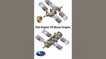 Porsche flat  vs. Subaru boxer ✅ #boxerengine