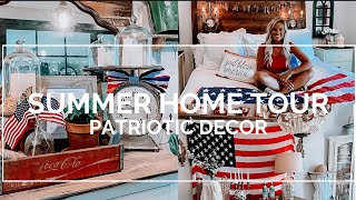 SUMMER HOME TOUR | PATRIOTIC DECOR | USA | COLLAB