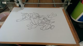 A4 size CNC pen plotter (tom and jerry)