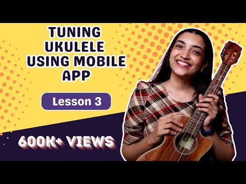 How to tune a ukulele with a mobile app   For complete beginners   Sayali Tank