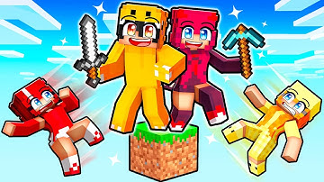 My EX GIRLFRIEND Meets My BULLY GIRLFRIEND on One Block in Minecraft!