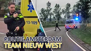 Politie | Mishandeld | Ongeval | Man probeert over hek te klimmen | Amsterdam Nieuw-West