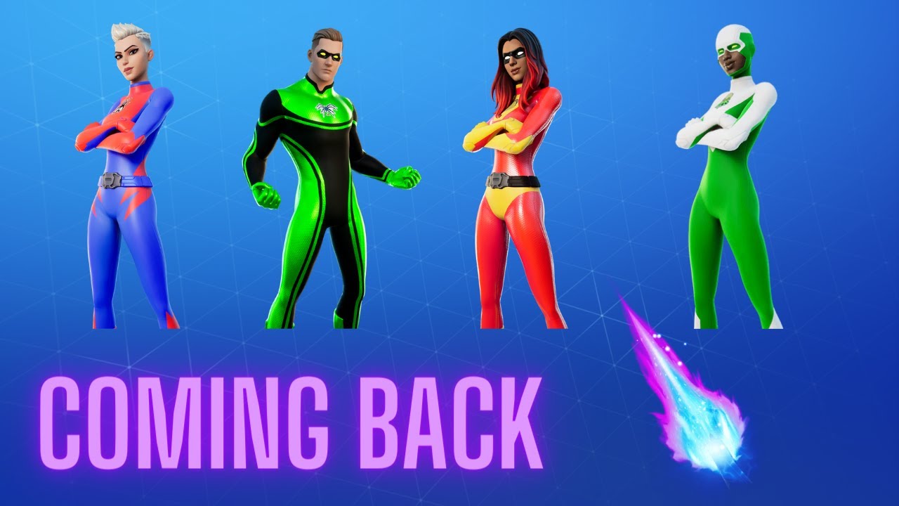 SUPERHERO SKINS RETURN RELEASE DATE in Fortnite Item Shop! (Superhero ...