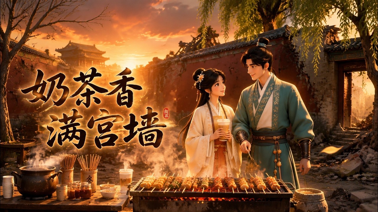 👍【Full Ep】从烧烤店穿越到冷宫,用美食逆袭皇宫!看他们联手搞钱,温暖回归现代,每一口都是爽点。《奶茶香满宫墙》 #漫剧 #逆袭 #反转 ...