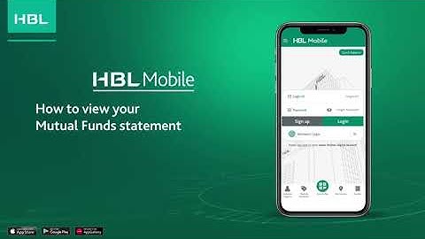 How to view your Mutual Funds statement with HBL Mobile