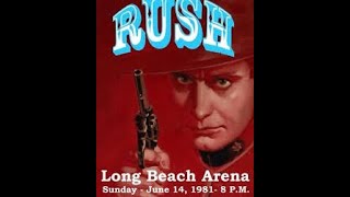 RUSH at Long Beach Arena, June 14, 1981