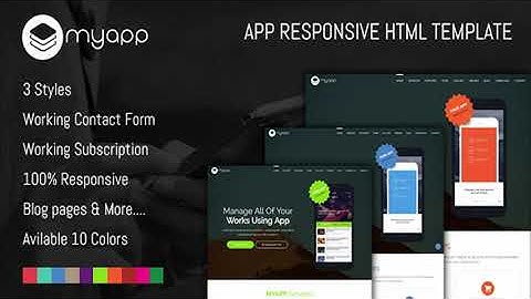 MyApp - App Responsive HTML Template | Themeforest Website Templates and Themes