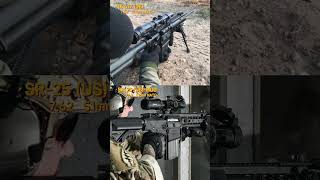 SR-25 vs HK417 – Same 7.62, Different Beast 🔥#military #viral #modernwarfare #shorts