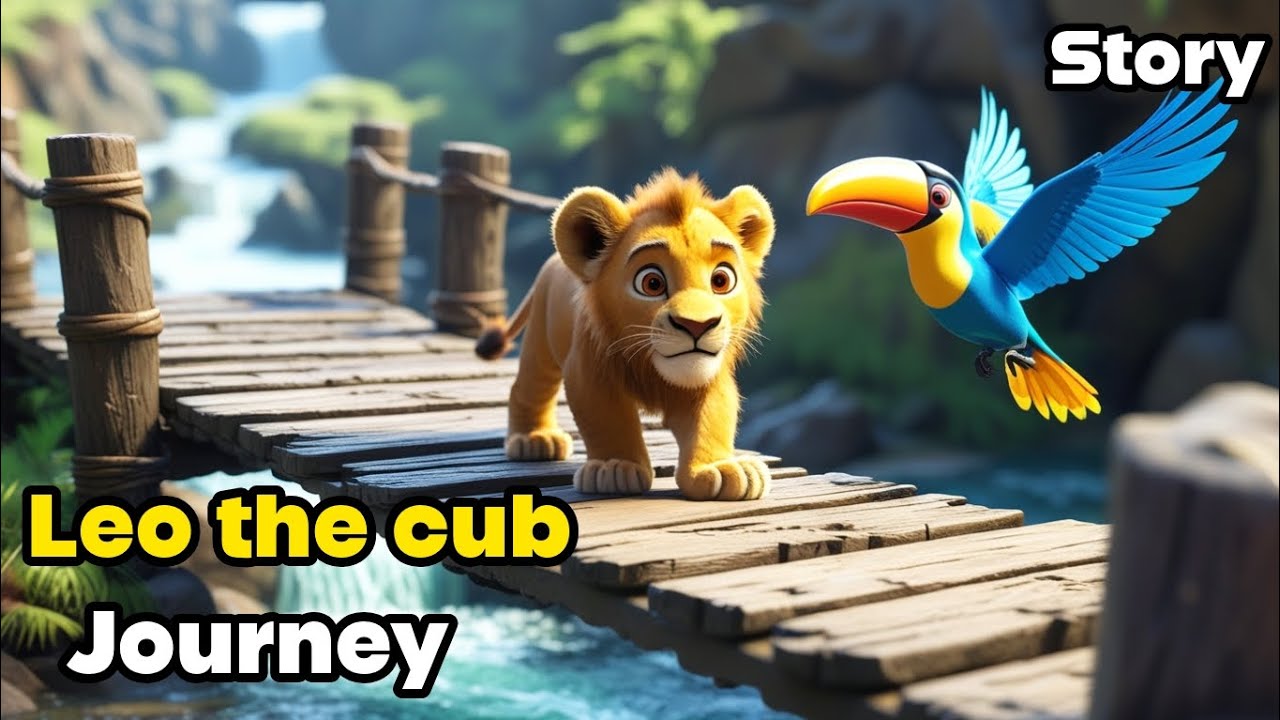 Leo the cub | Brave Little Lion’s Adventure | Kids Jungle Story ...