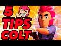 ✅COMO USAR a COLT🔫|5 TIPS/CONSEJOS JUGAR para MEJORAR CON COLT Brawl Stars