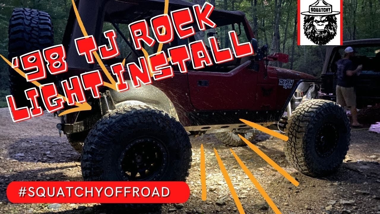 ‘98 TJ Rock Light Install - YouTube