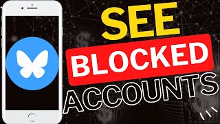 Como ver contas bloqueadas no aplicativo Bluesky
