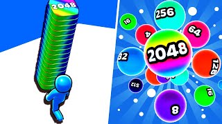 Idle 2048 Land vs Right Path - Max Level Gameplay (Part 2) screenshot 5