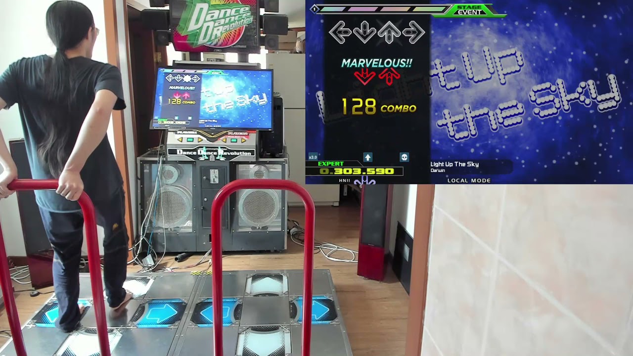 HN!! DDR SuperNOVA 3 Darwin - Light Up the Sky EXPERT SINGLE AAA [stepmania 5]