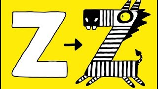 Z for Zebra - Learn to Draw ABC | Learn the Alphabet for Kids