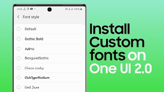 Get Custom Fonts On One UI 2.0/Android 10 [All Samsung Phones] screenshot 4