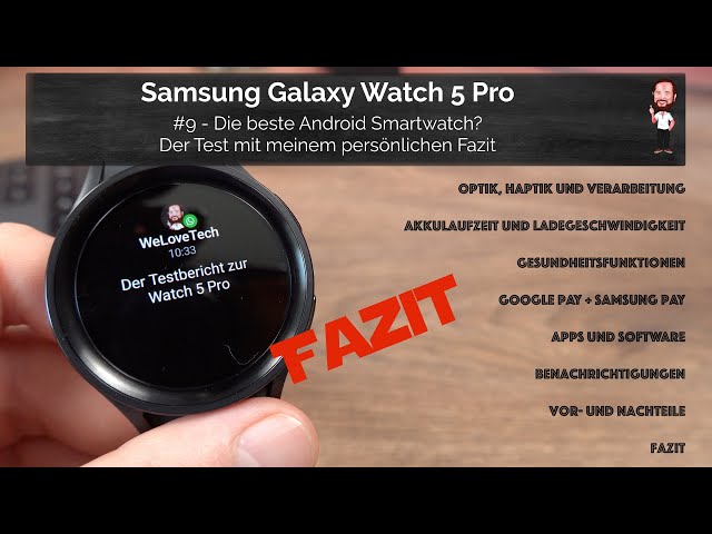 Samsung Galaxy Watch 5 / Watch5 Pro | #9 - Die beste Android Smartwatch? -  Der große Test / Review - YouTube