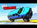 ТОПОВЫЙ СКИЛЛ-ТЕСТ НА СПУЩЕННЫХ КОЛЕСАХ ДЖИПА ПО ТОНКИМ КАНАТАМ GTA 5 ONLINE ( ГТА 5 ОНЛАЙН )