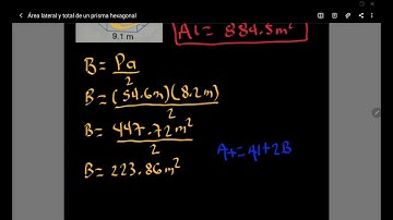 ÁREA LATERAL Y TOTAL DE UN PRISMA HEXAGONAL