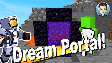 How to Make a Speedrun Fast Portal in Minecraft Like Dream - Nether Portal Tutorial