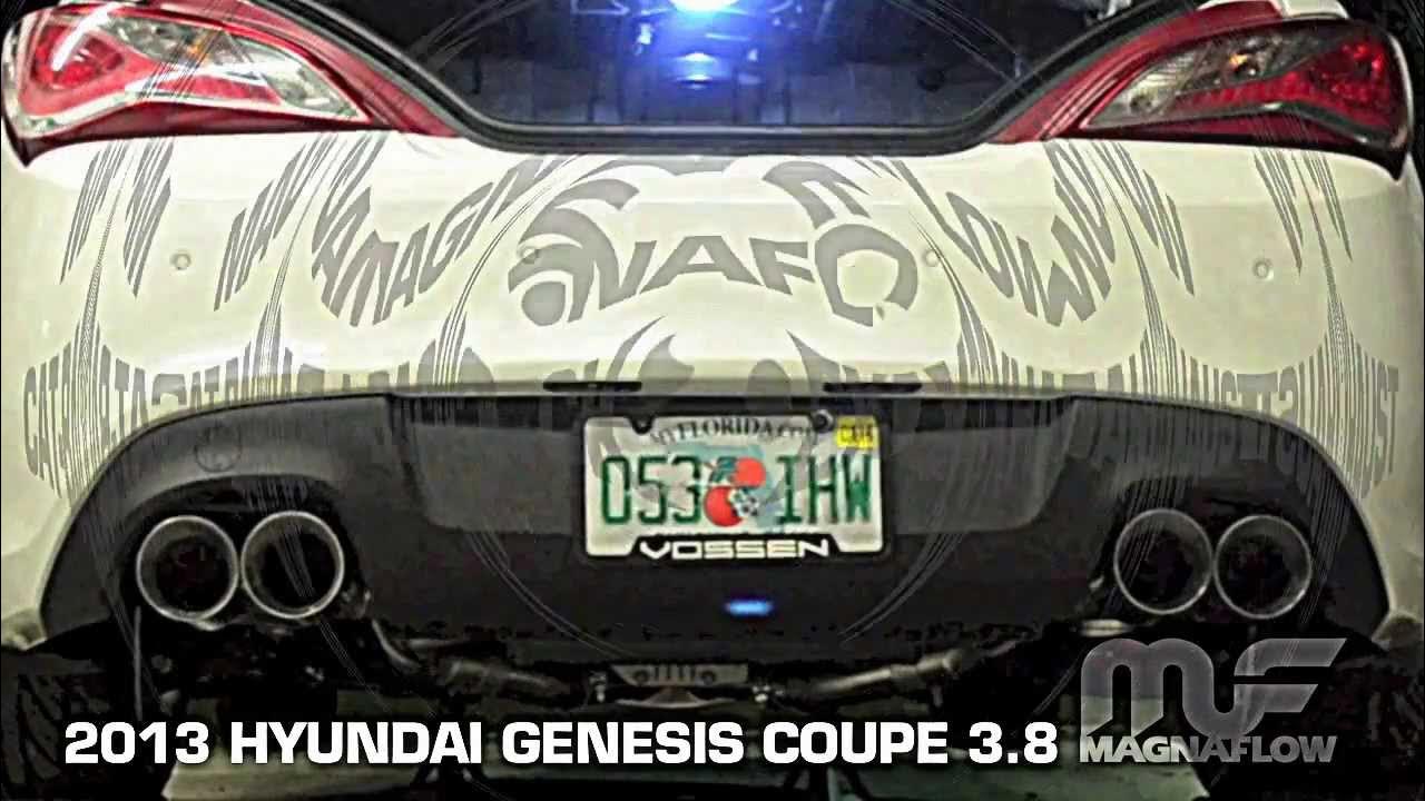 2013 Hyundai Genesis Coupe 3.8L - MagnaFlow Exhaust Part #16507 - YouTube