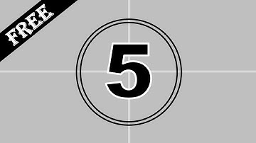 5 Second Countdown With Sound Effect | Green Screen Production