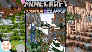 THIS PACK ADDS THE NEW CAVE BIOMES & MAKES MOUNTAINS HUGE!