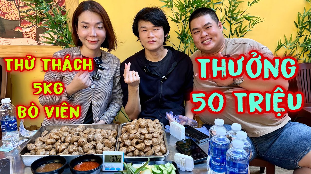 Không Thể Tin Được Anh Thái Lan Mr.X Thử Thách 5Kg Bò Viên Nhận Thưởng 50 Triệu Tại Xuka Quán
