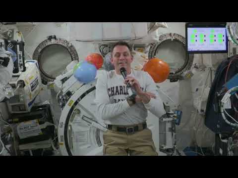 CHARLEVOIX MIDDLE HIGH SCHOOL STUDENTS DISCUSS LIFE IN SPACE WITH SPACE STATION ASTRONAUT